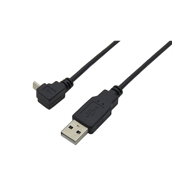 USB 2.0 vīrietis pret Micro USB B male Up leņķis cable.jpg