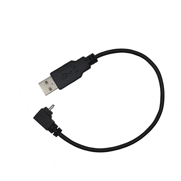 USB 2.0 tipa vīrietis ar mikro USB B Male 5 pin Angled 90 Degree Data Cable.jpg